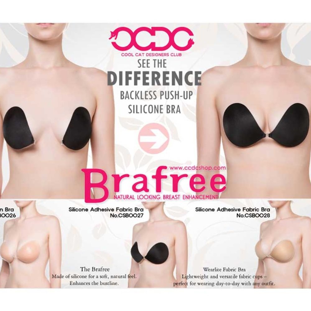 STRAPLESS SELF ADHESIVE BRA REUSABLE PUSH UP BRA